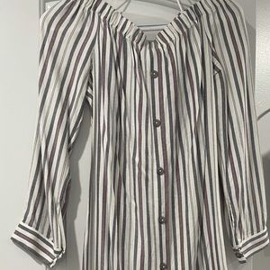 Off the shoulder long sleeve dress